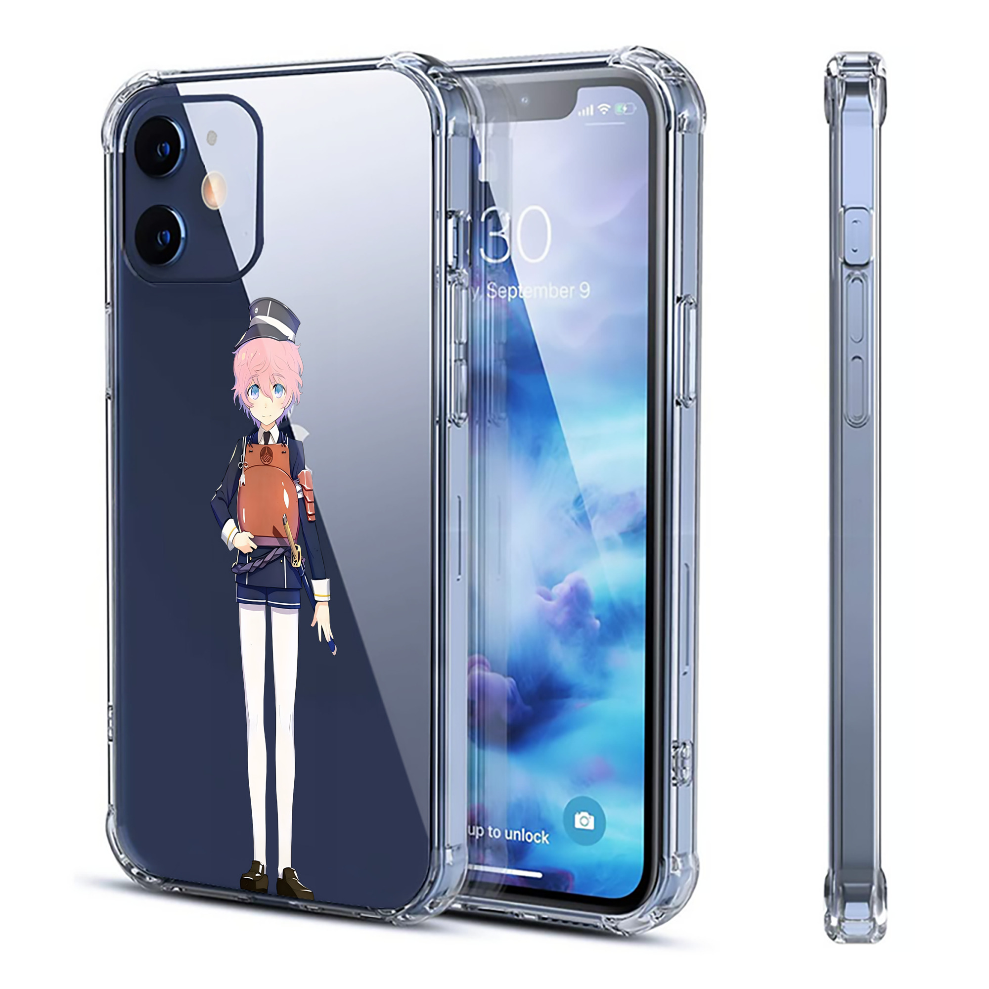 （画像用） 刀剣乱舞 Touken Ranbu 【iPhone 12シリーズ対応】透明スマホケース（クリアソフトケース）